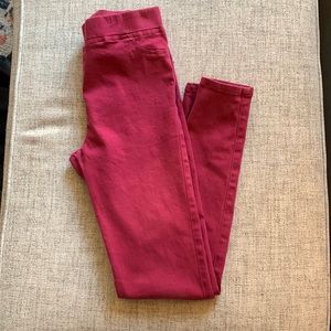 umgee jeggings // small // rosy red